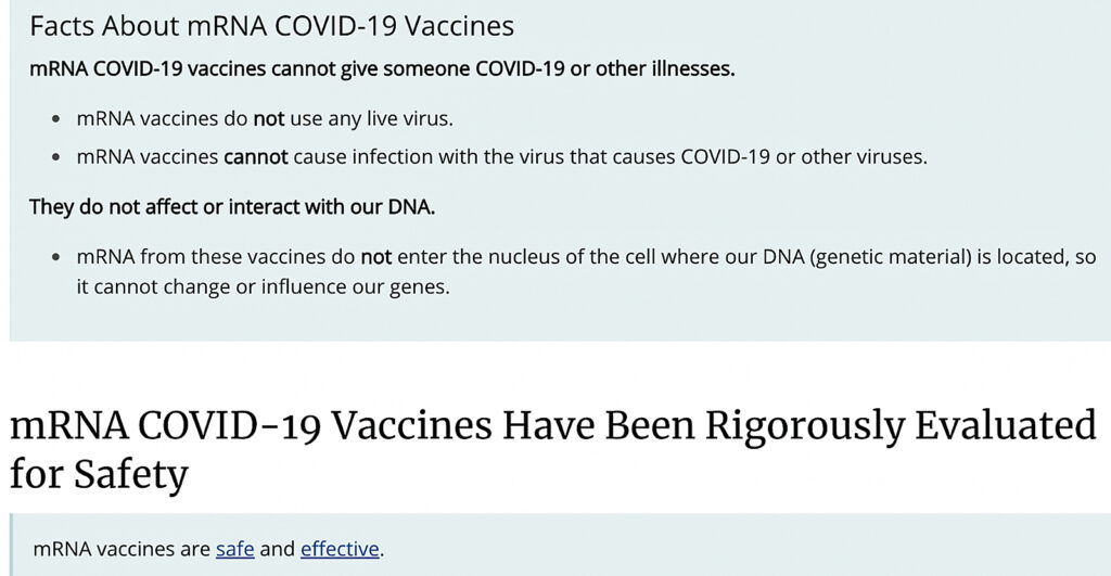 short version covid mrna vaccine facts july 2022