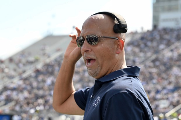 Penn State football coach James Franklin: You've got to do whatever you possibly can to give yourself a chance to be undefeated at the end of the season. (AP Photo/Barry Reeger)